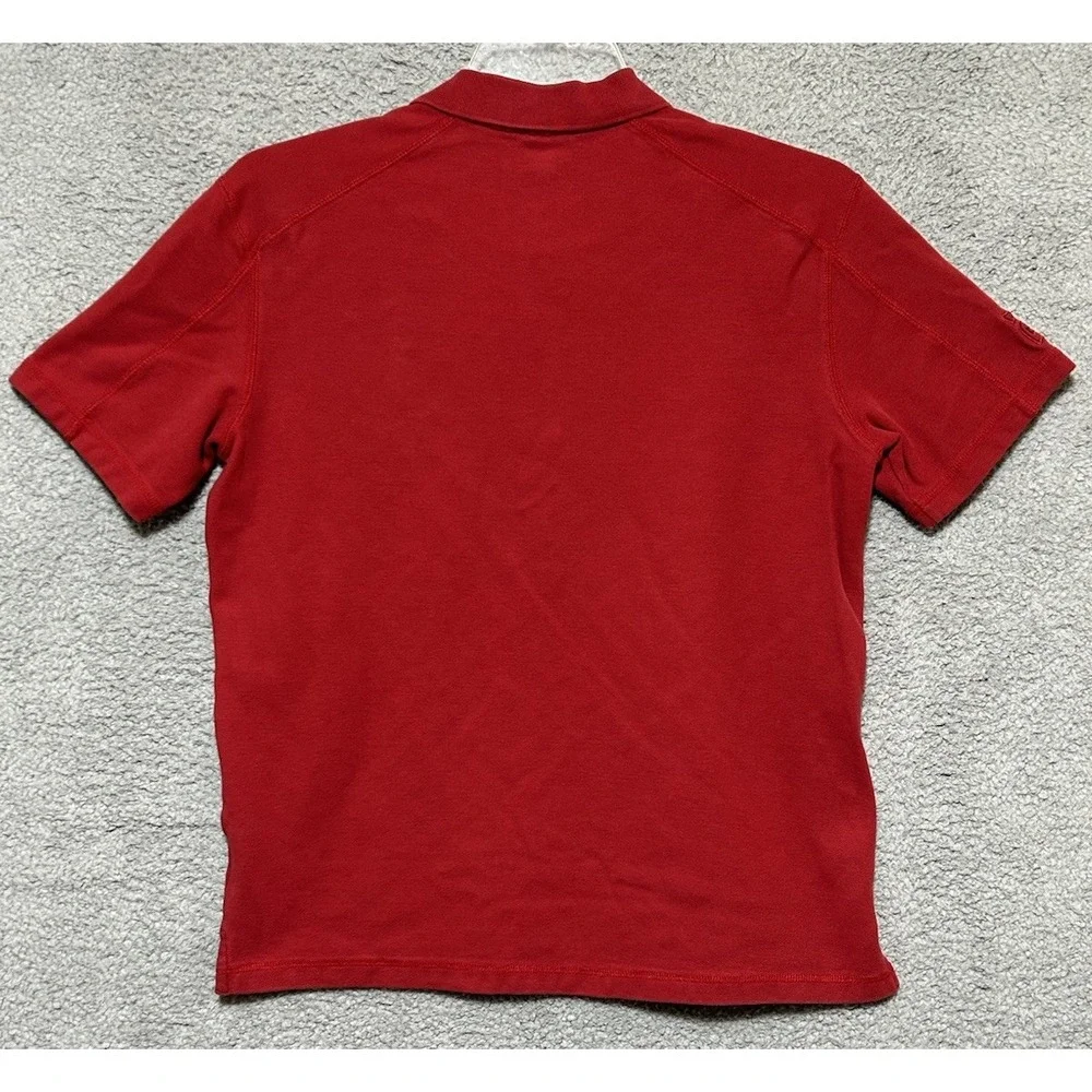 Vintage Nike Air Jordan Polo Shirt Mens L 23 Jumpman Embroidered Logo Red On Red
